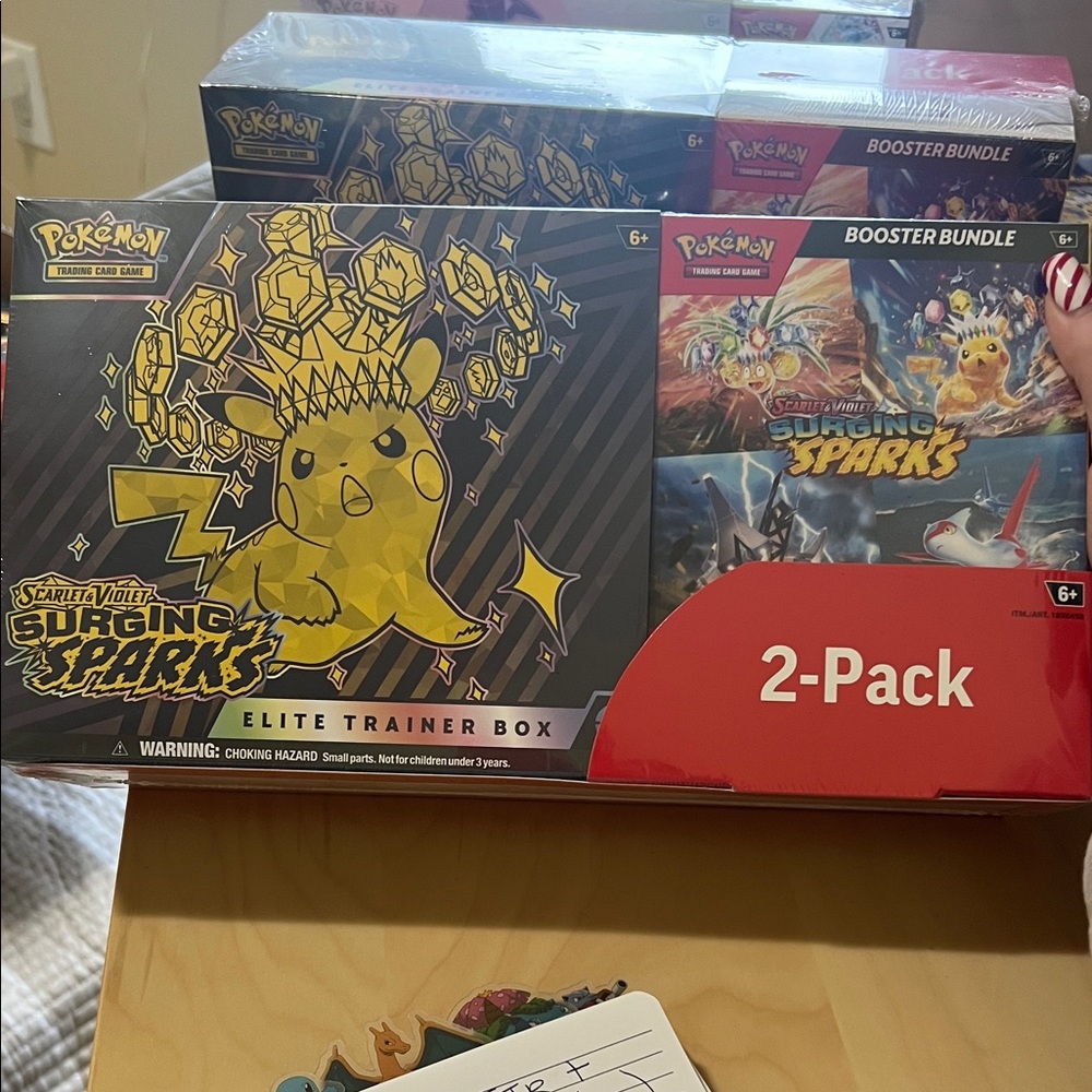 Pokemon Surging Sparks Elite Trainer Box and Booster Bundle 2-Pack
